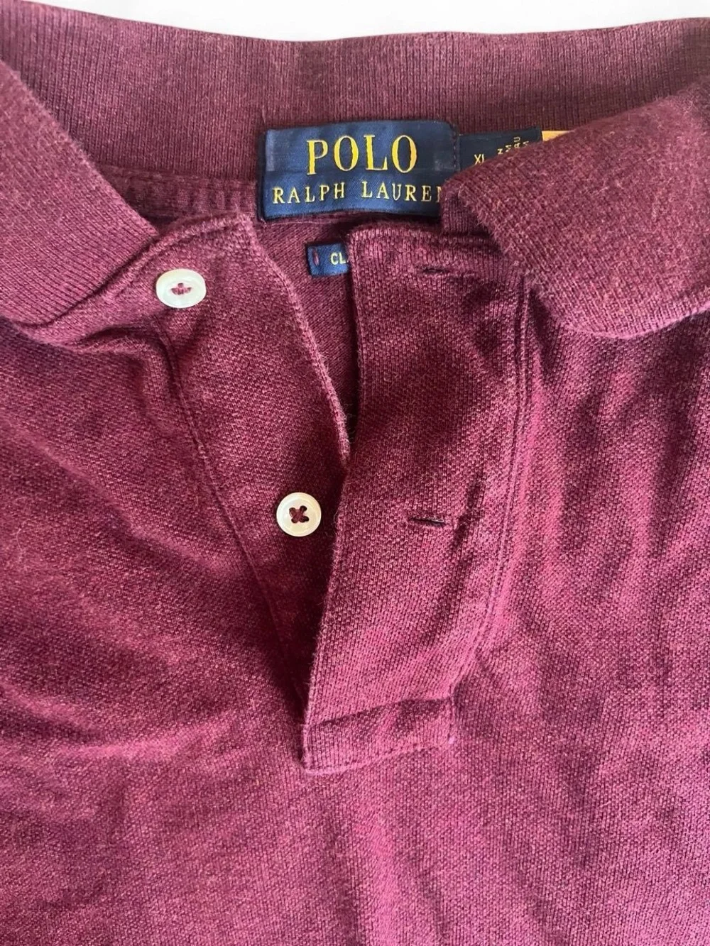 Ralph Lauren Men's Long Sleeve Polo Shirt - Burgundy